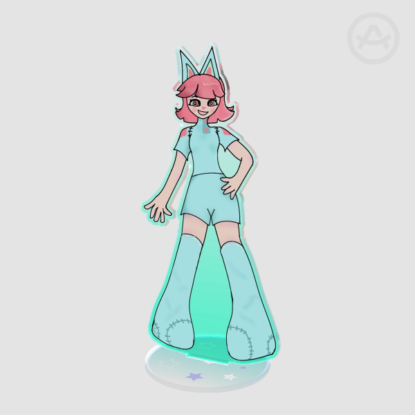 Colored Edge Acrylic Standees