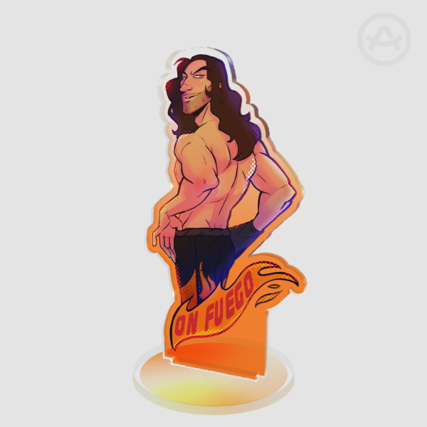 On Fuego Colored Edge Acrylic Standees