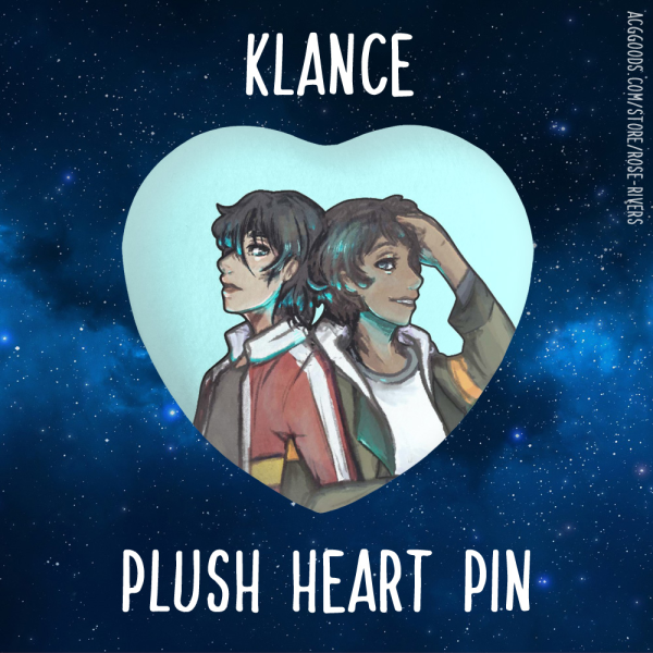 Klance Plush Heart Pin