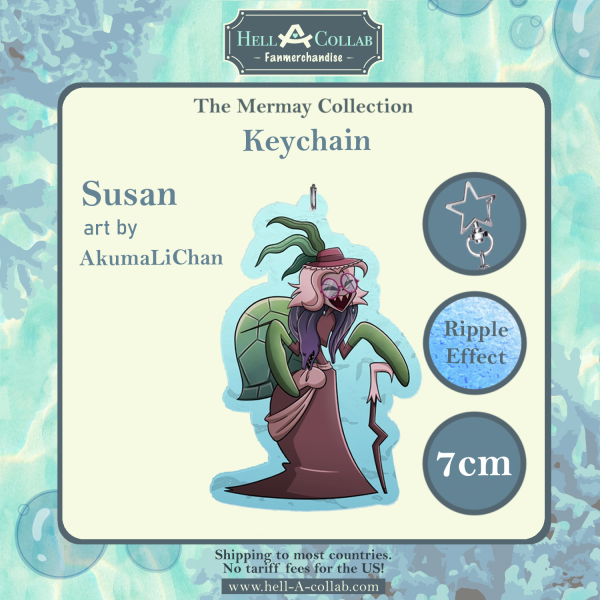 Susan – Ripple Keychain – Hellacollab Mermay Collection
