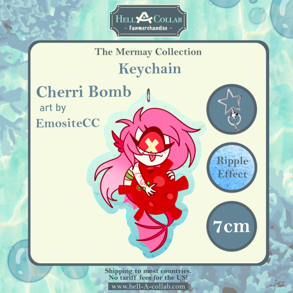 Cherri Bomb Hell-A-Collab Mermay Keychain