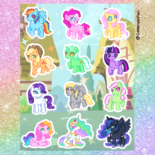 My Little Pony Holo Sticker Sheet