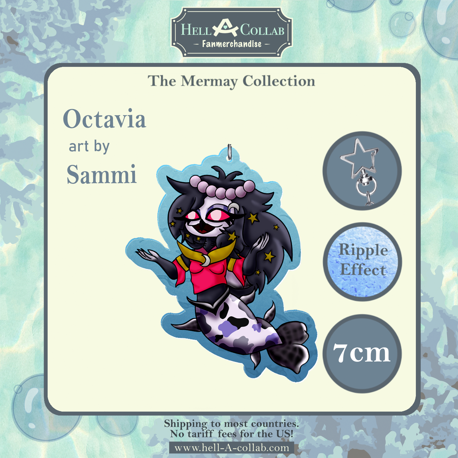 Octavia keychain Hellacollab Mermay Collection