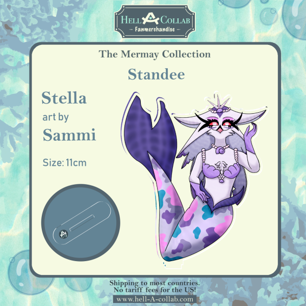 Stella standee Hellacollab Mermay Collection