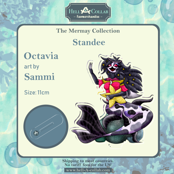 Octavia standee HellaCollab Mermay Collection