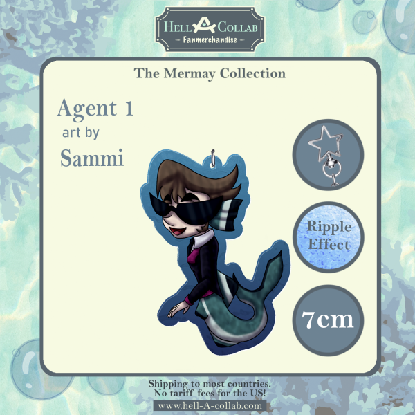 Agent One keychain Hellacollab Mermay Collection