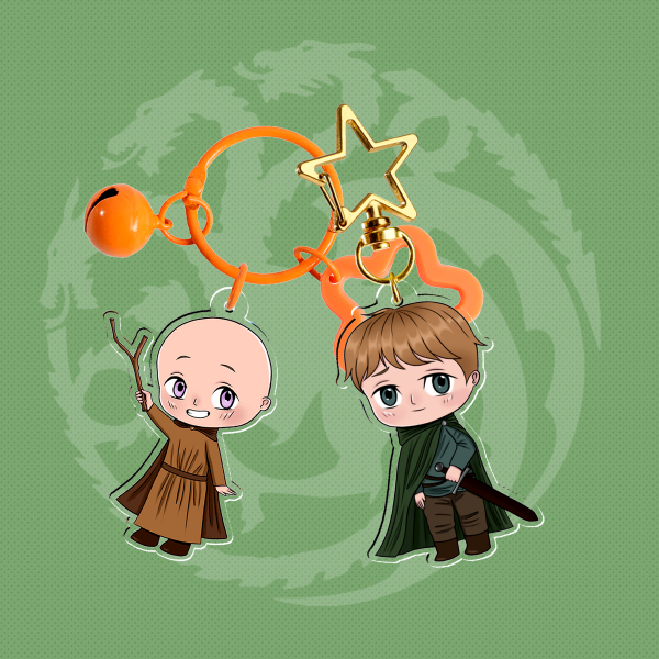 Dunk and Egg keychain bundle