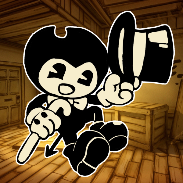 Bendy BATIM fanmade acrylic keychain