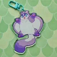 Chat Epoxy Clear Acrylic Keychains