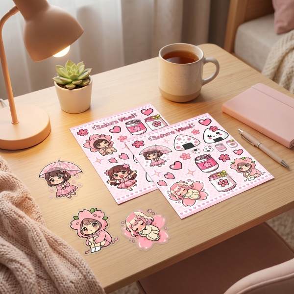 Sakura Vibes Stickers Set