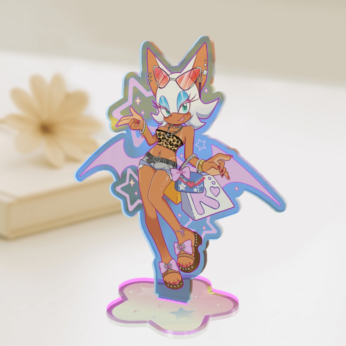 Sonic - Y2k Rouge - Rainbow Acrylic Standees (15cm)