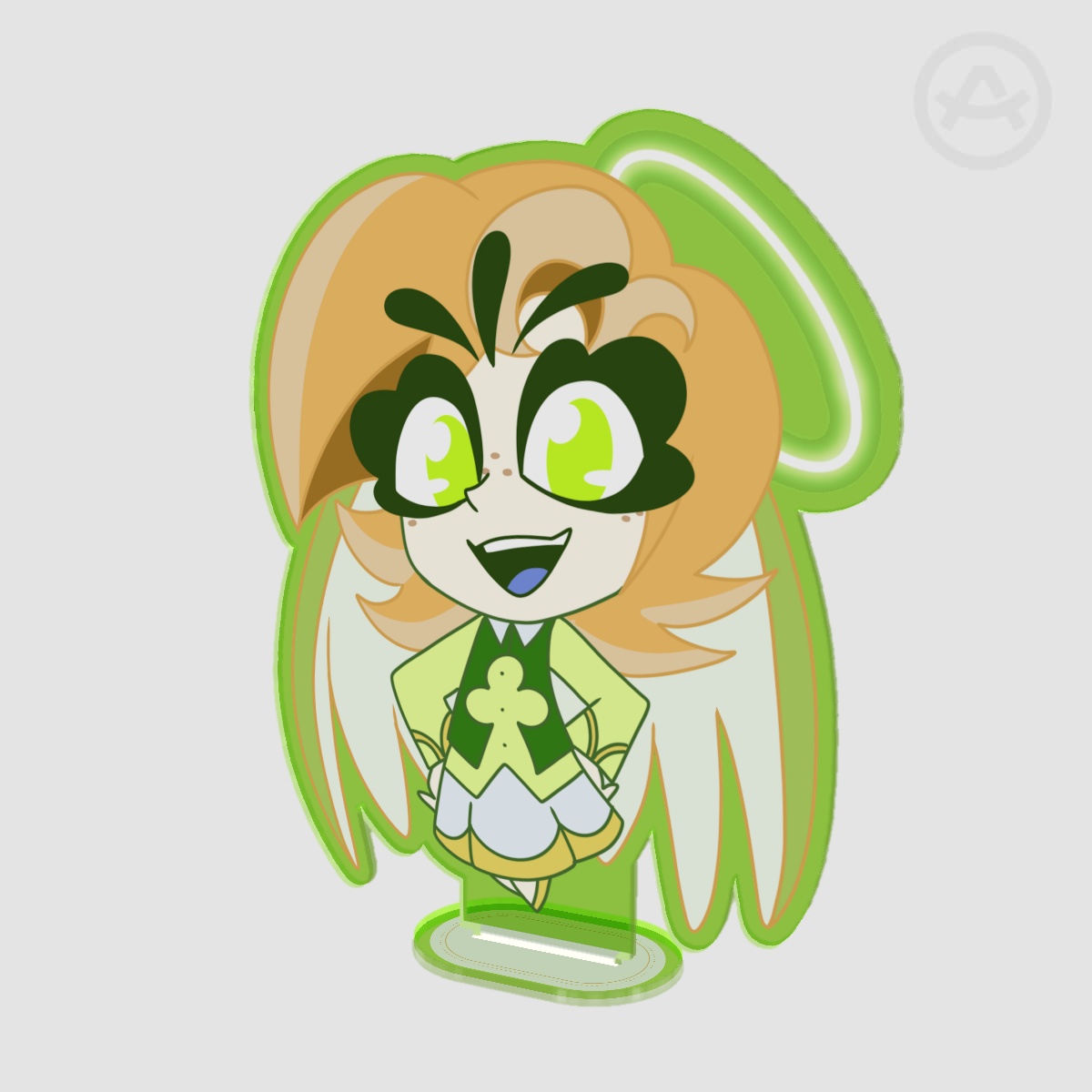 Chibi Saint Patrick Colored Edge Acrylic Standee