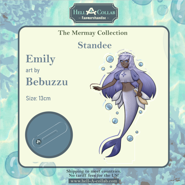 Emily – Clear Acrylic Standee – Hellacollab Mermay
