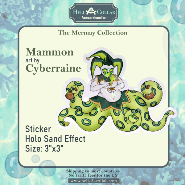 Mammon - Sticker - Hellacollab - Mermay Collection