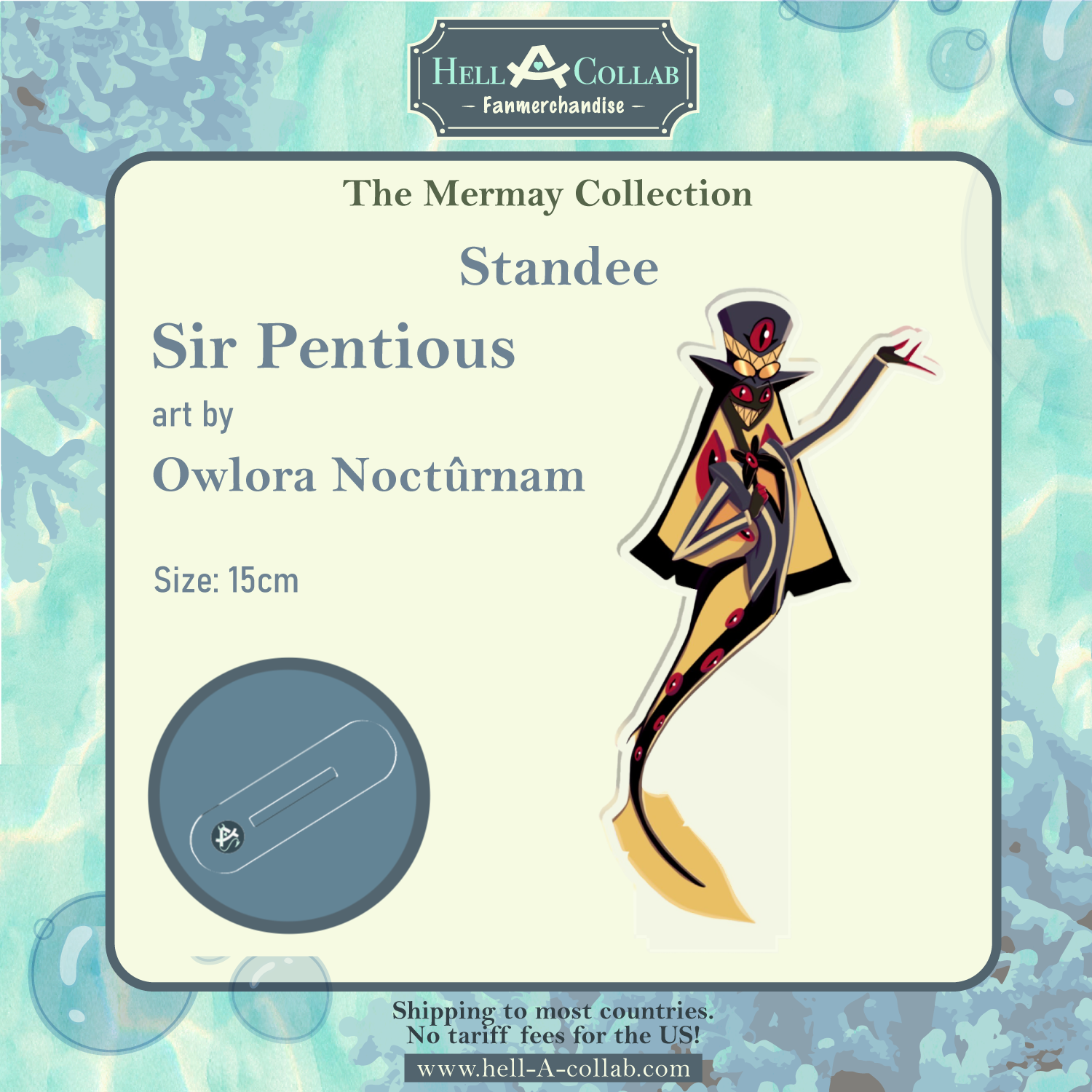 Sinner Sir Pentious-Acrylic Standees-Hellacollab Mermay collection