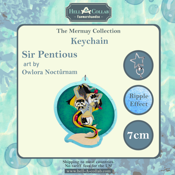 Sinner Sir Pentious - Ripple Acrylic Keychains - Hellacollab Mermay collection