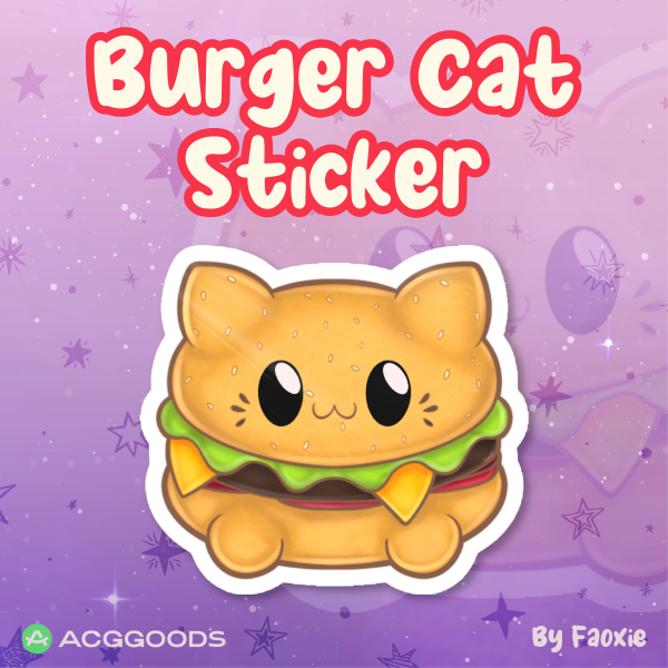 Foodie Pals - Burger cat