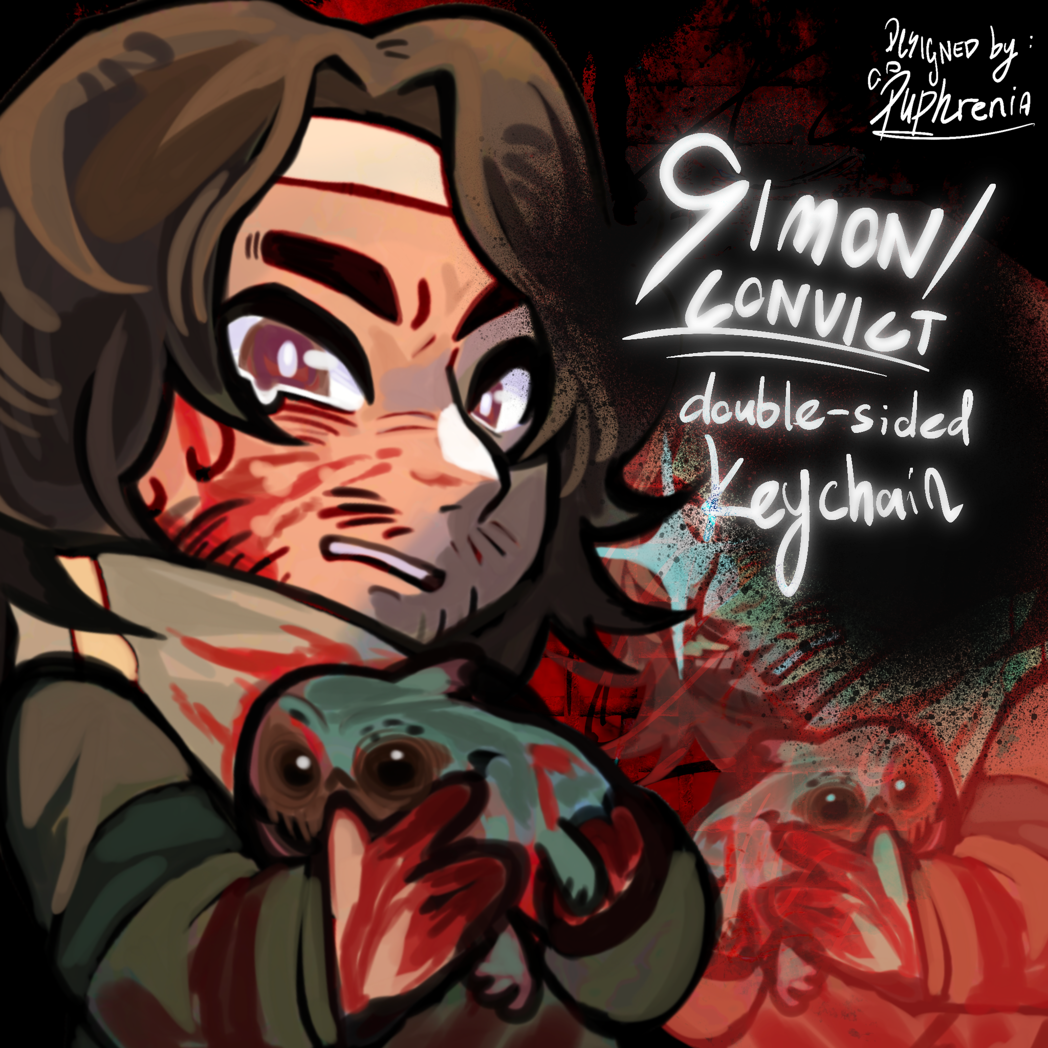 Simon / Convict From Iron Lung Keychain