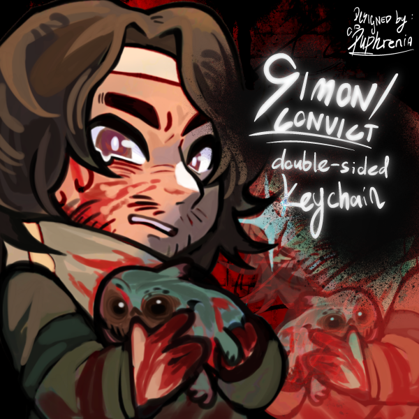 Simon / Convict From Iron Lung Keychain