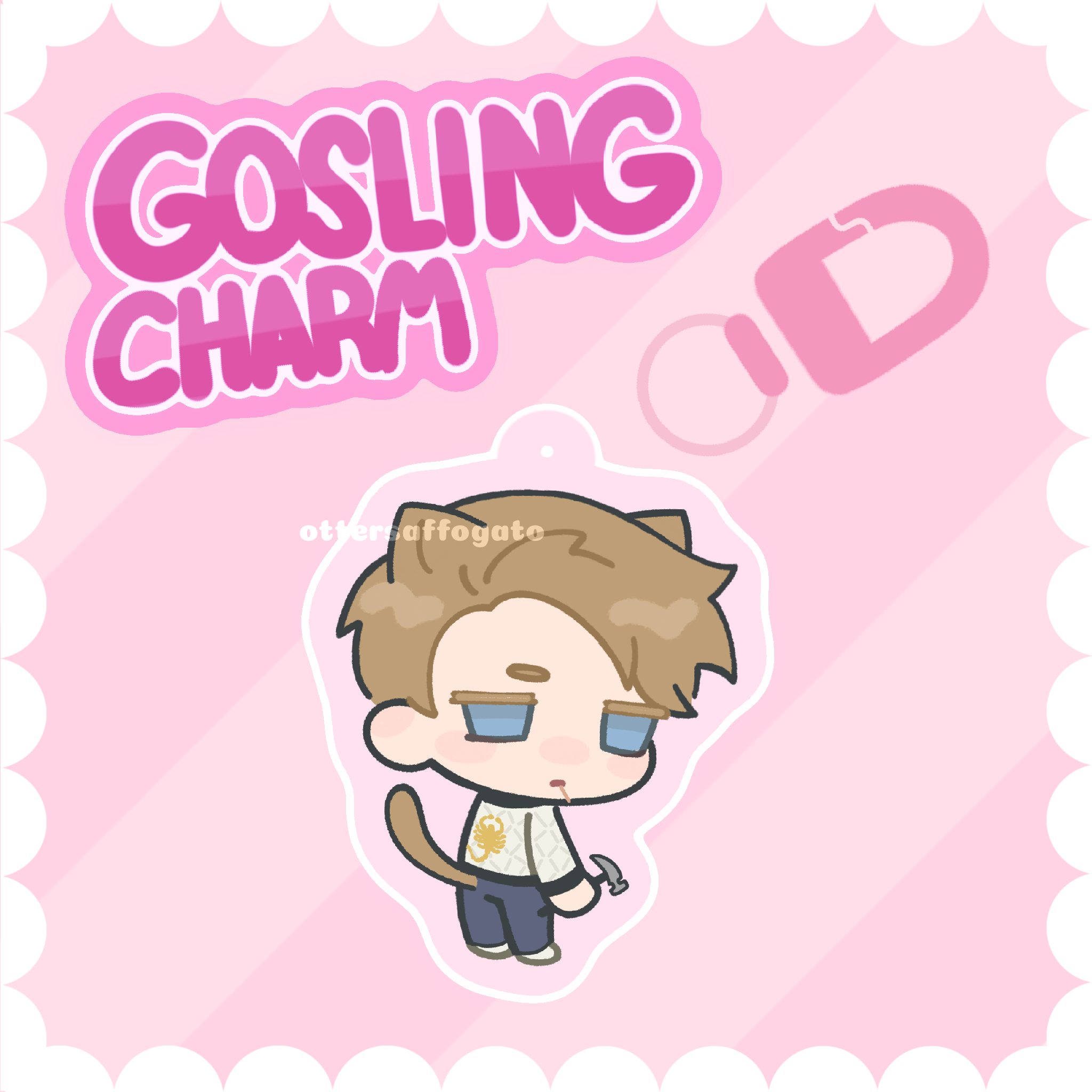Cat Driver Charm