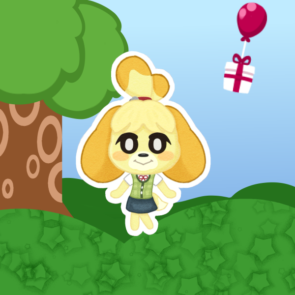 Isabelle Animal Crossing Sticker