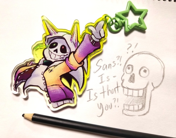 Don't deny your reality! | Sans Undertale Acrylic Keychain