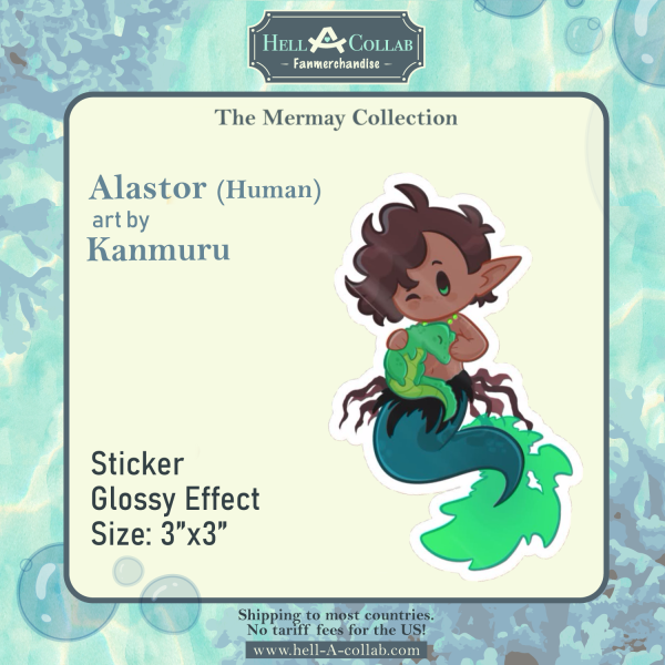 Human Alastor - Sticker - Hellacollab Mermay Collection