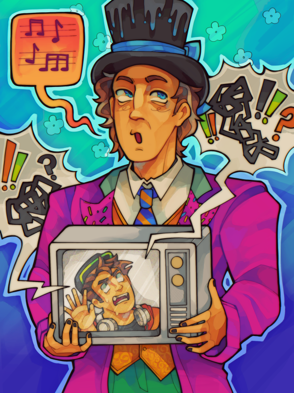 willy wonka + mike teavee Print