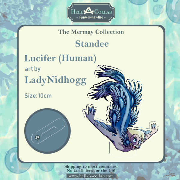 Human Lucifer Standee || Hellacollab Mermay Collection