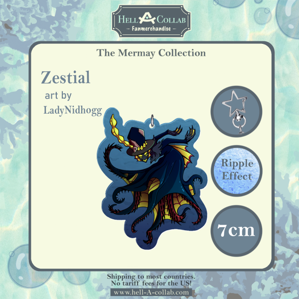 Zestial Keychain || Hellacollab Mermay Collection