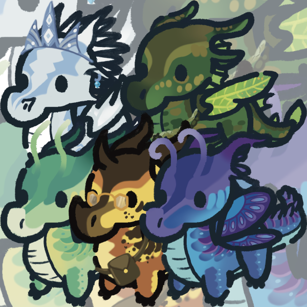 Arc 3 Protagonists - stickers + keychain set | Wings of Fire