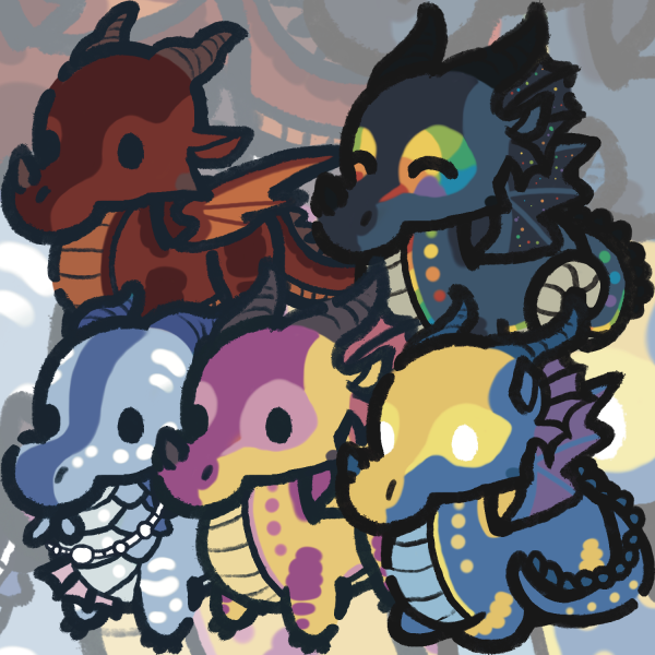 Arc 2 Side Characters - stickers + keychain set | Wings of Fire