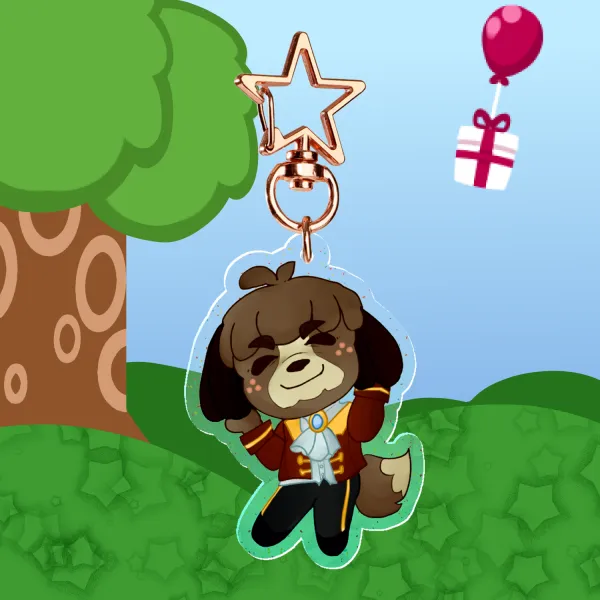 Digby - Animal Crossing Keychain