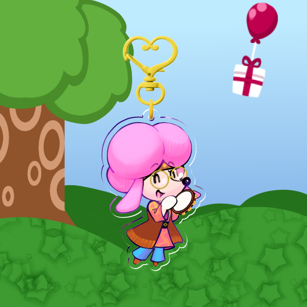 Hippie Harriet Keychain