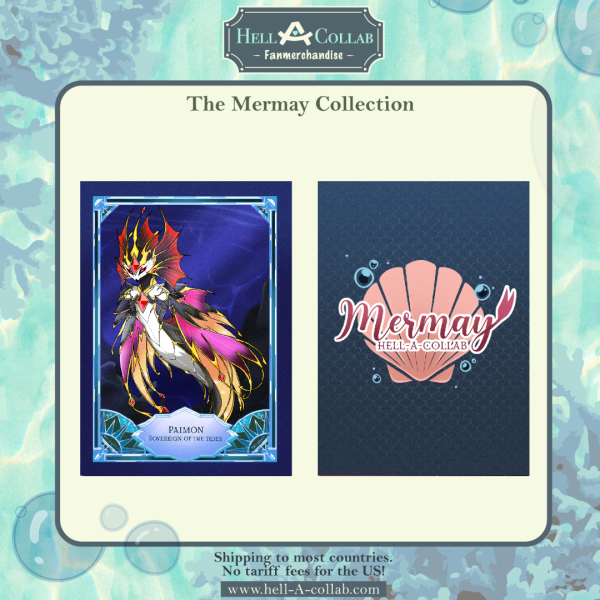 Paimon - Holographic Photocard - Hellacollab Mermay Collection