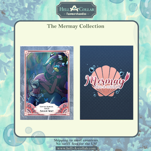 Sallie May Holographic Photocards Hellacollab Mermay Collection