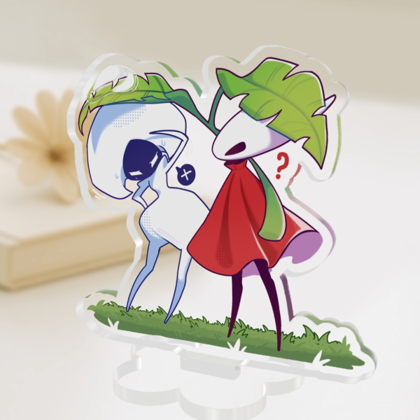 Hollow knight Silksong - Hornet and Lace - Clear Acrylic Standees (7cm)