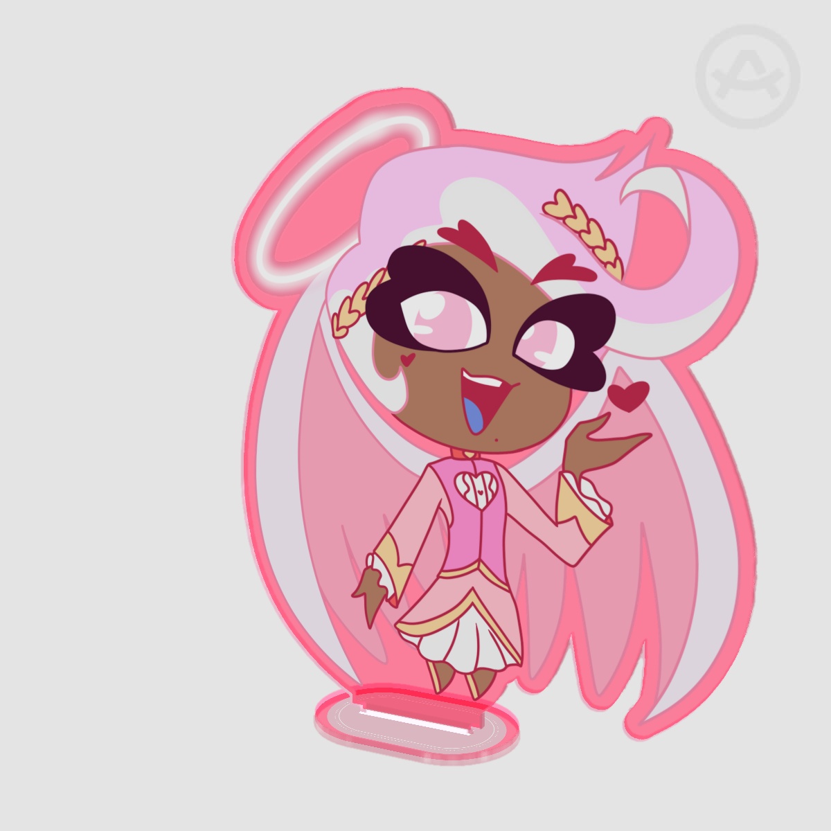 Chibi Saint Valentine Colored Edge Acrylic Standee