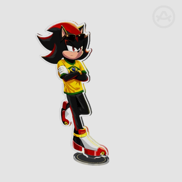 acrylic figure of Shadow The Hedgehog Brazilian version