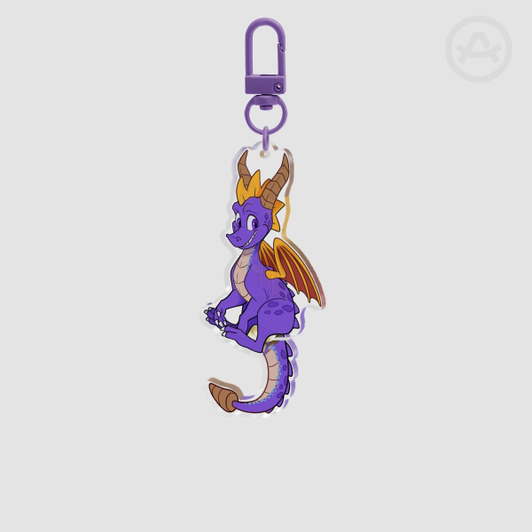 Spyro tail wag Keychain