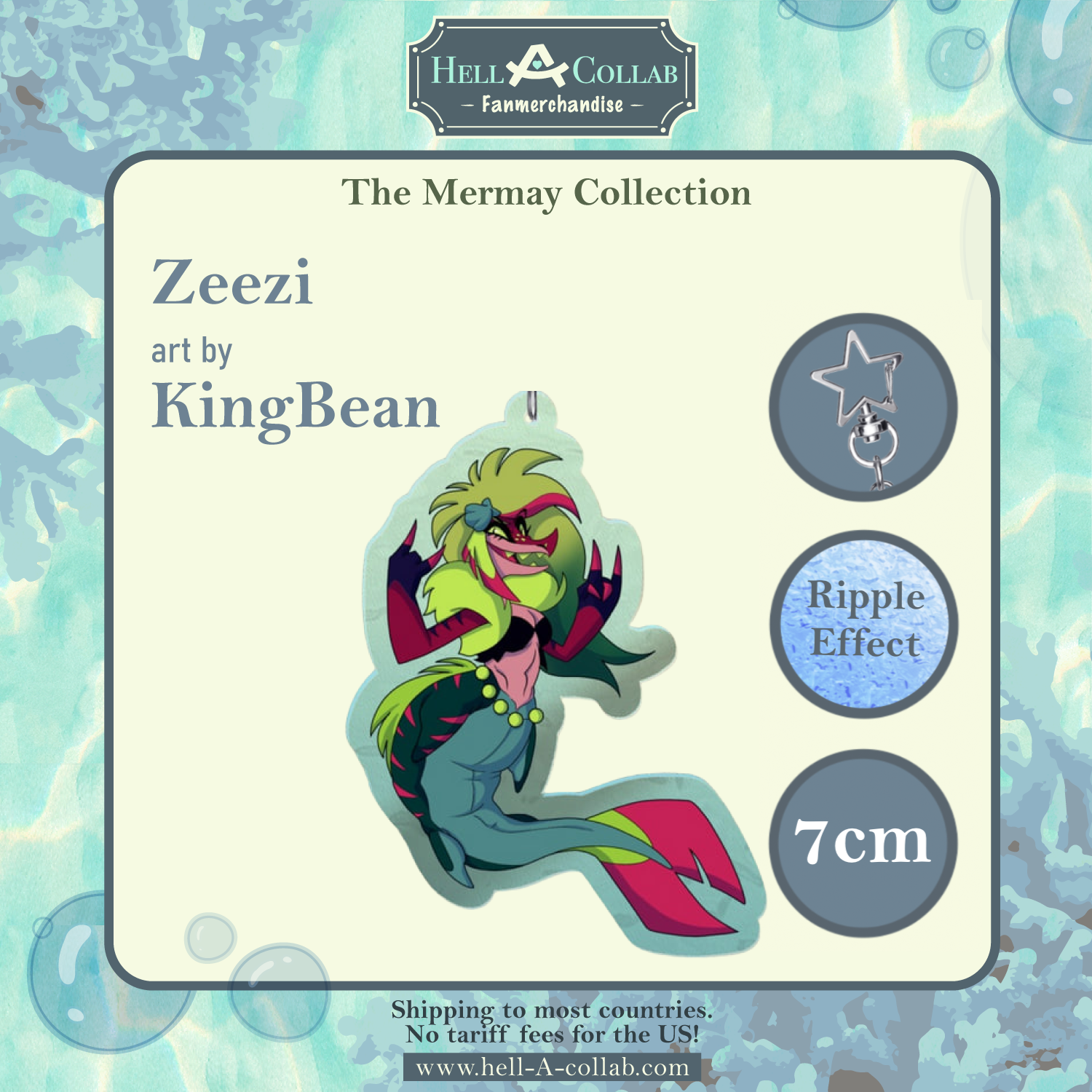 Zeezi - Keychain - Hellacollab Mermay Collection