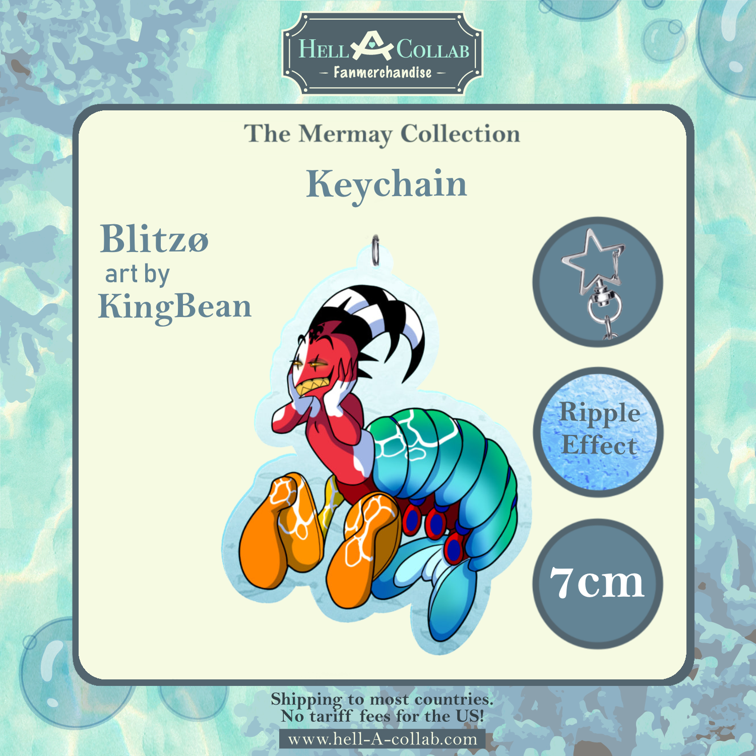 Blitzo - Keychain - Hellacollab Mermay Collection