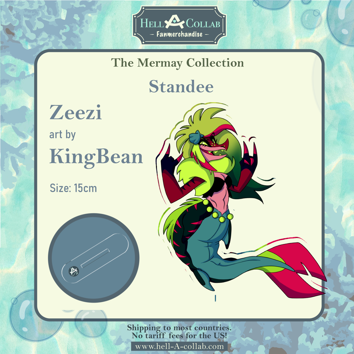 Zeezi - Standee - Hellacollab Mermay Collection