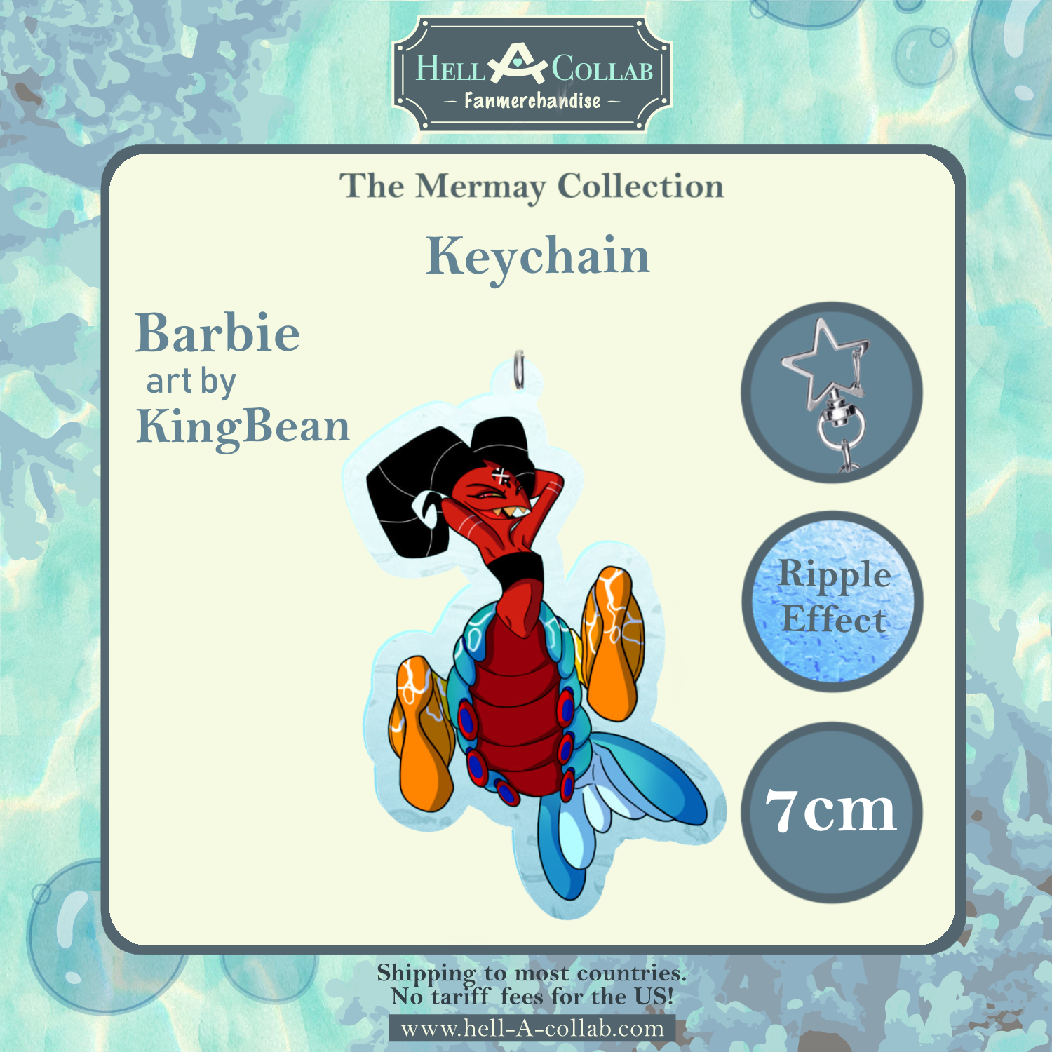 Barbie Wire - Keychain - Hellacollab Mermay Collection