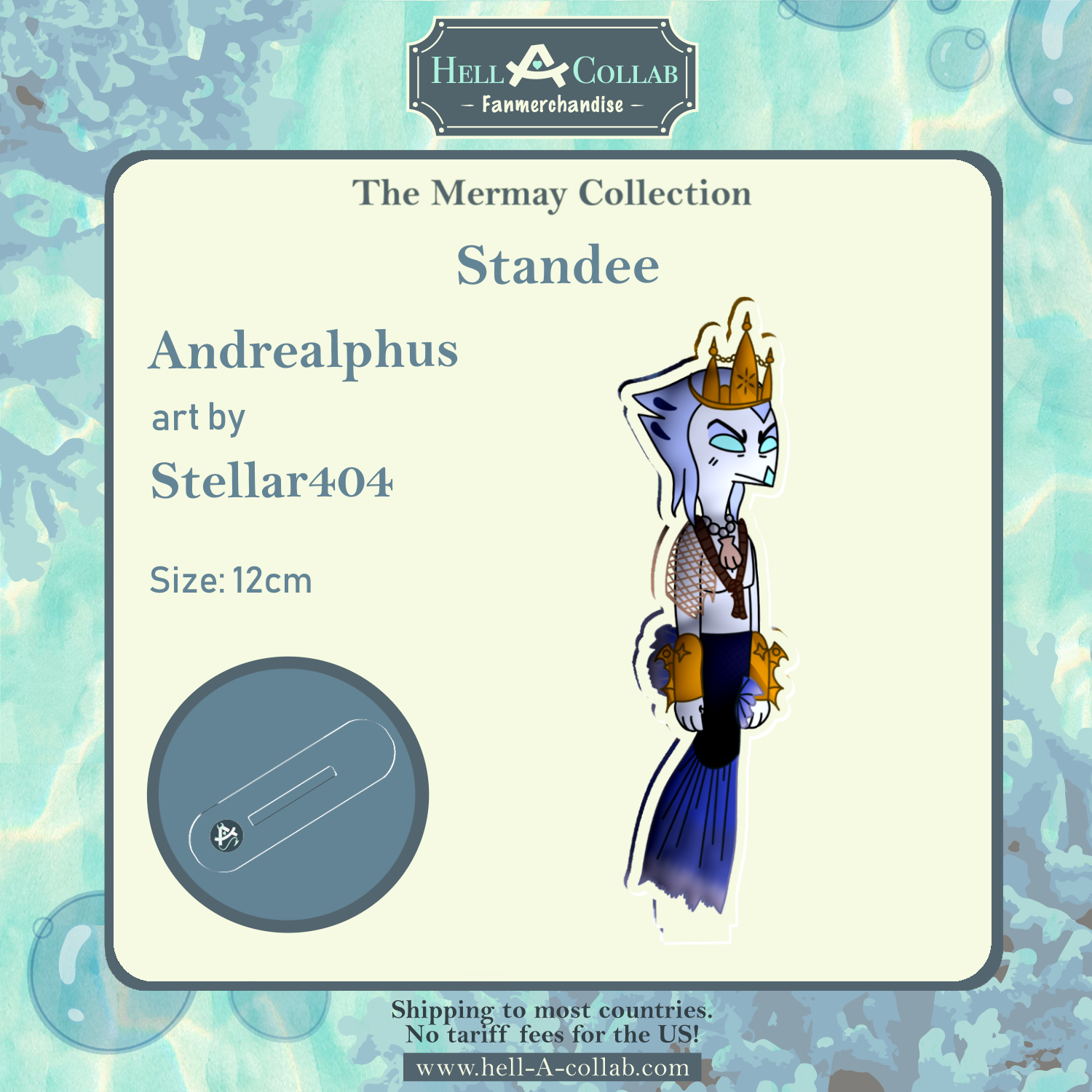 Andrealphus Clear Acrylic Standee | Hellacollab Mermay