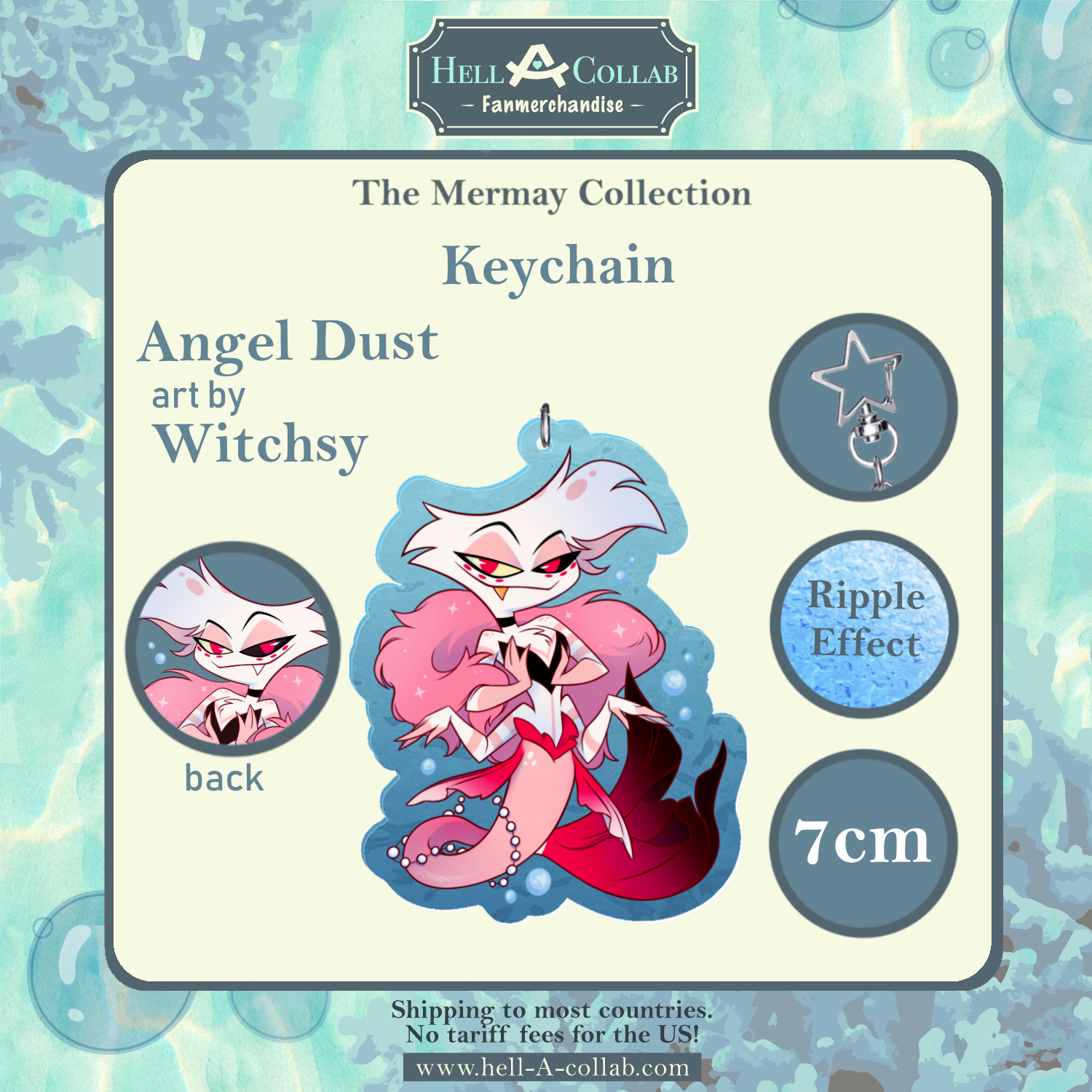 Angel Dust - Keychain - Hellacollab Mermay Collection