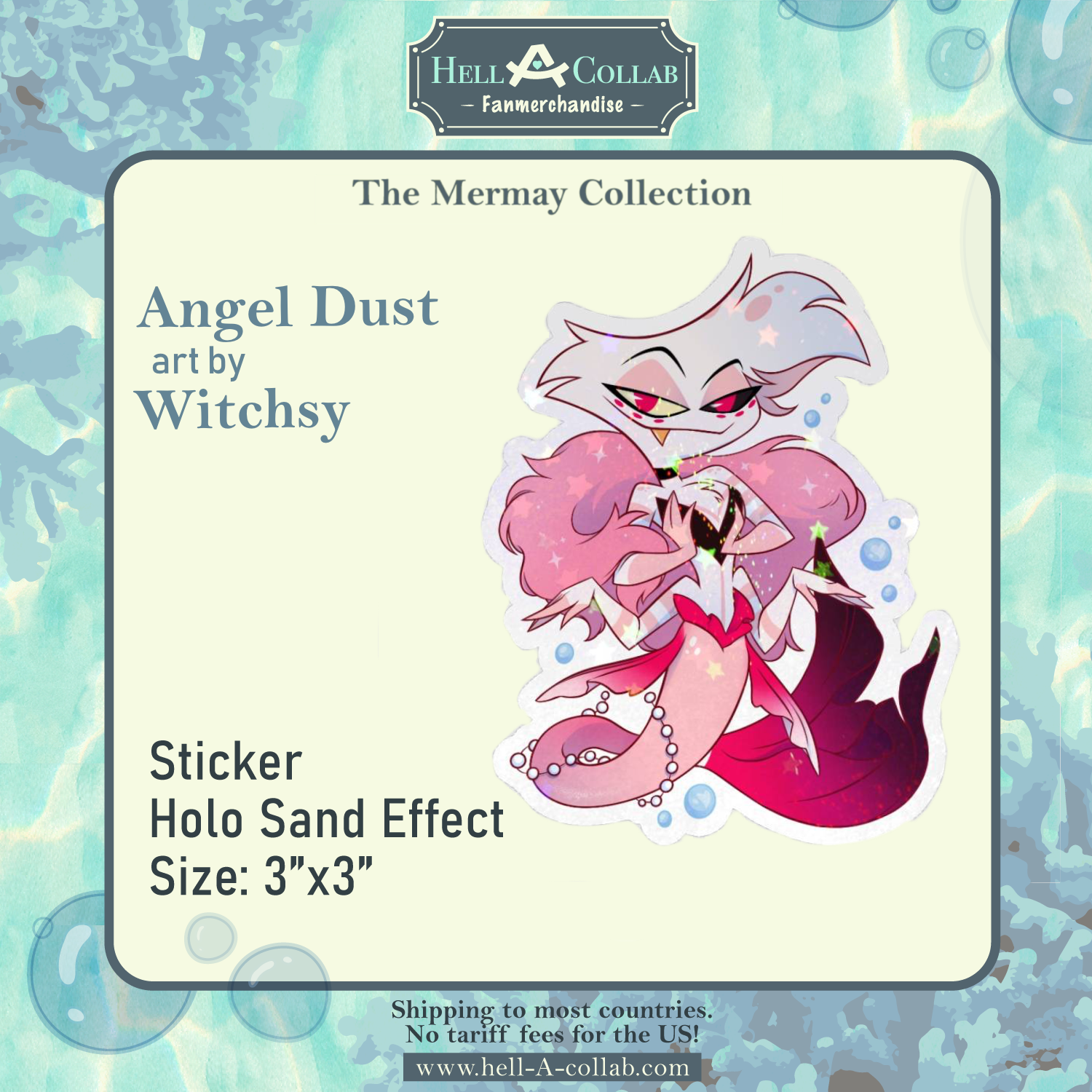 Angel Dust - Sticker - Hellacollab Mermay Collection