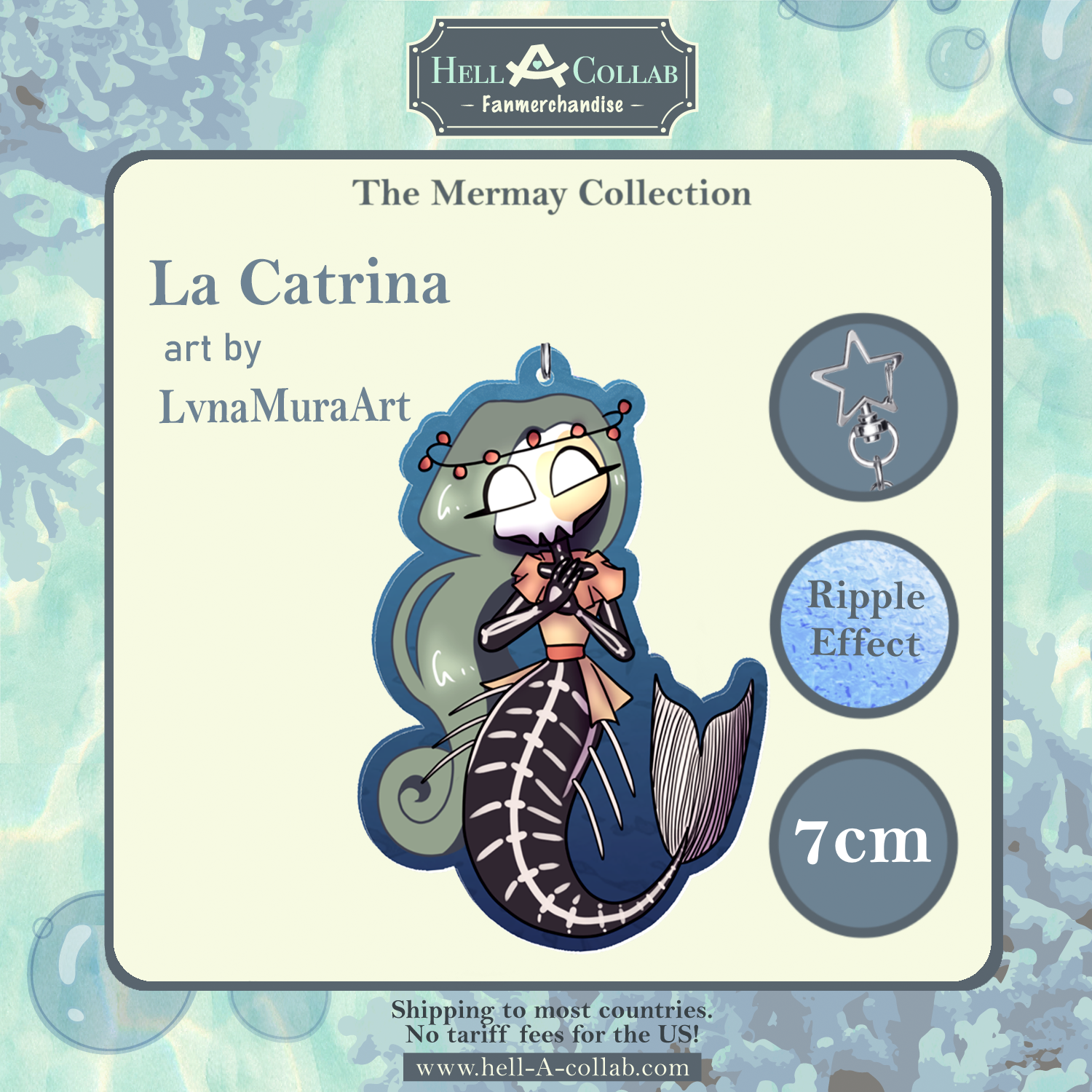 Catrina – Keychain – Hellacollab Mermay Collection