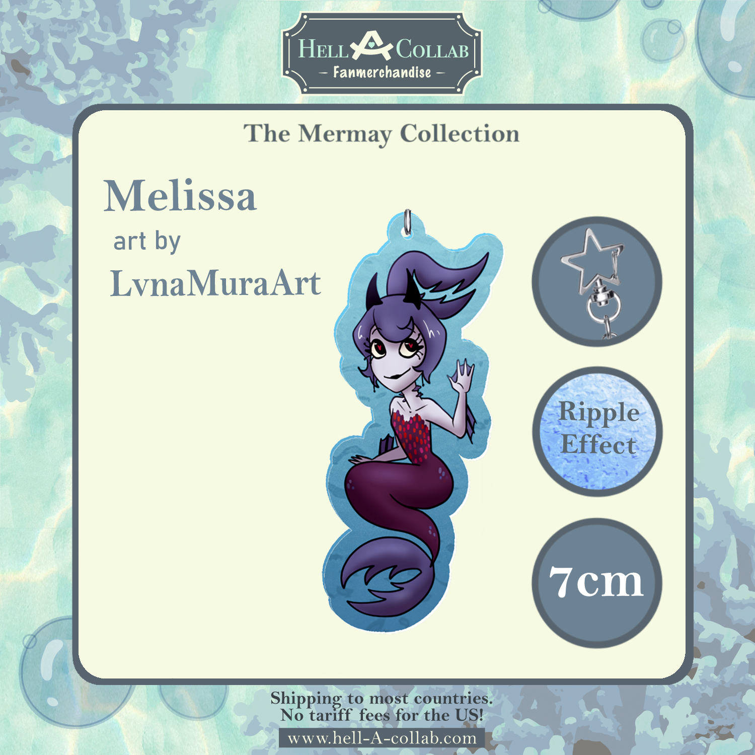 Melissa – Keychain – Hellacollab Mermay Collection