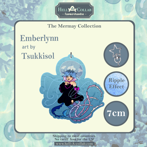 Emberlynn || Ripple Acrylic Keychains || Hellacollab Mermay Collection